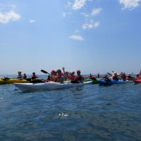 На каяках в Черном море